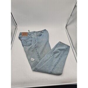 VINTAGE Levis 921 Jeans Unisex Tapered Orange Tab Light Wash 90s USA Medium 14